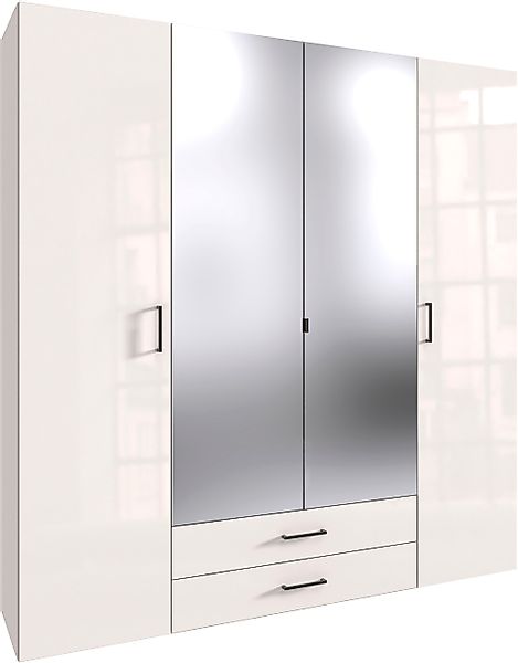 Wimex Drehtürenschrank "Mugano" mit langen oder kurzen Griffen aus Metall, günstig online kaufen