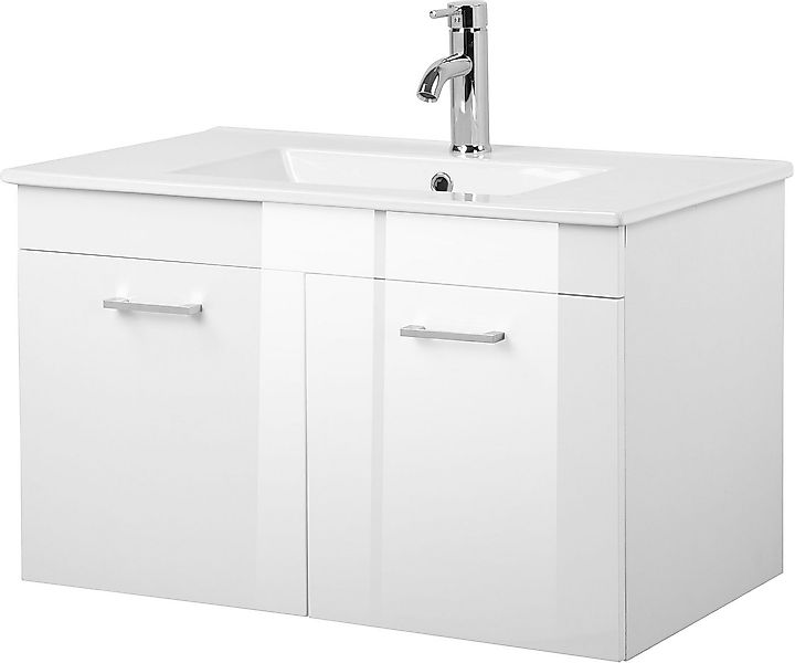 welltime Waschtisch Florenz, Breite 60cm, 2 Tür, 2 Fächer, MDF-Front (Kompl günstig online kaufen