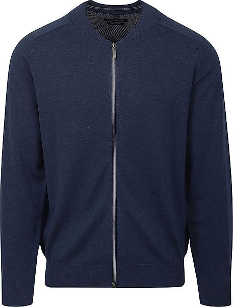 Casa Moda Strickjacke Zip Navy - Größe S günstig online kaufen