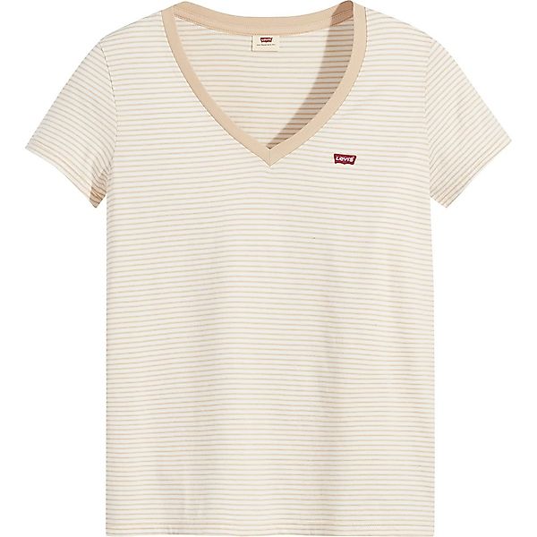 Levi´s ® The Perfect Kurzarm-t-shirt Mit V-ausschnitt 2XS Annalise Stripe günstig online kaufen