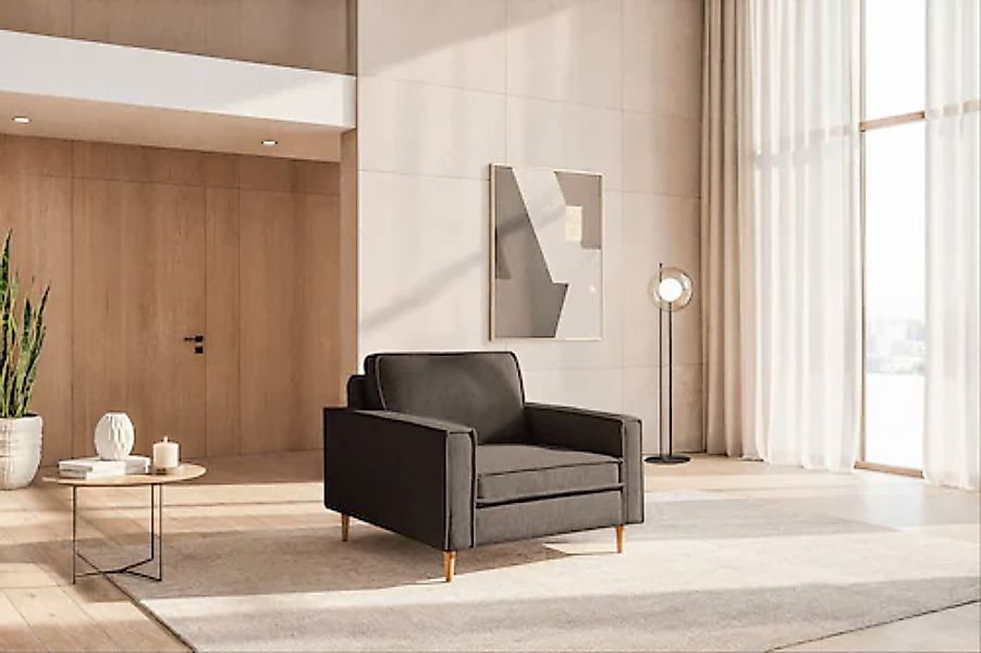 Home affaire Loveseat »Pinto Skandi 105 cm, Chenille, Struktur« günstig online kaufen