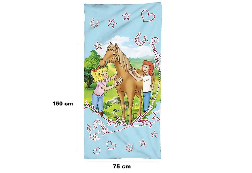 BERONAGE Strandtücher Bibi und Tina Badetuch Sternenzauber 75x150 cm, 100% günstig online kaufen