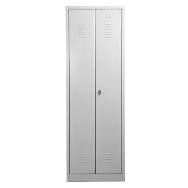PROREGAL Metallspind Dolphin HxBxT 180 x 60 x 50 cm Vorhängeschloss Weiß günstig online kaufen