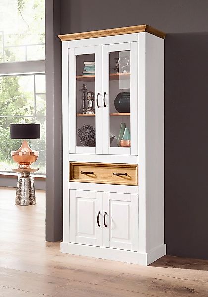 Home affaire Vitrine "Selma", Höhe 180 cm (2-trg.) günstig online kaufen