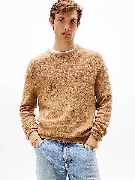 Tommy Hilfiger Rundhalspullover STRIPE STRUCTURE regular günstig online kaufen