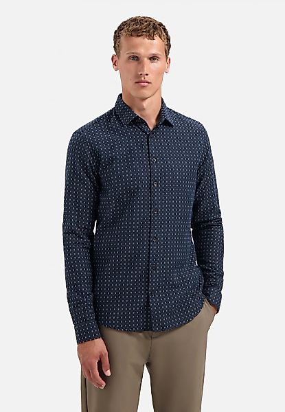 NO EXCESS Langarmhemd "No Excess Gewebtes Jacquard-Hemd Shirt Mini Jacquard günstig online kaufen