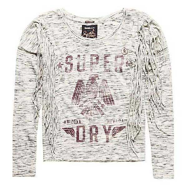 Superdry Colorado Fringe Langarm-t-shirt XS Heather Gray günstig online kaufen