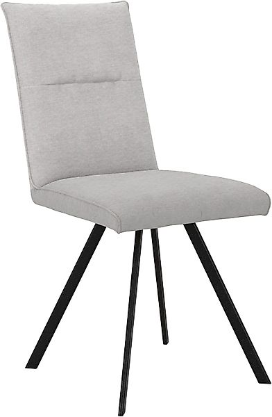 Home affaire 4-Fußstuhl "Sava", (Set), 2 St., Chenille, Metallgestell günstig online kaufen