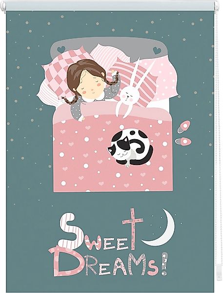 LICHTBLICK ORIGINAL Seitenzugrollo »Klemmfix Digital Sweet Dreams«, verdunk günstig online kaufen