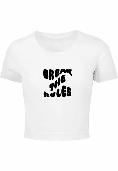 Merchcode T-Shirt "Merchcode Damen Ladies Break The Rules Cropped Tee" günstig online kaufen