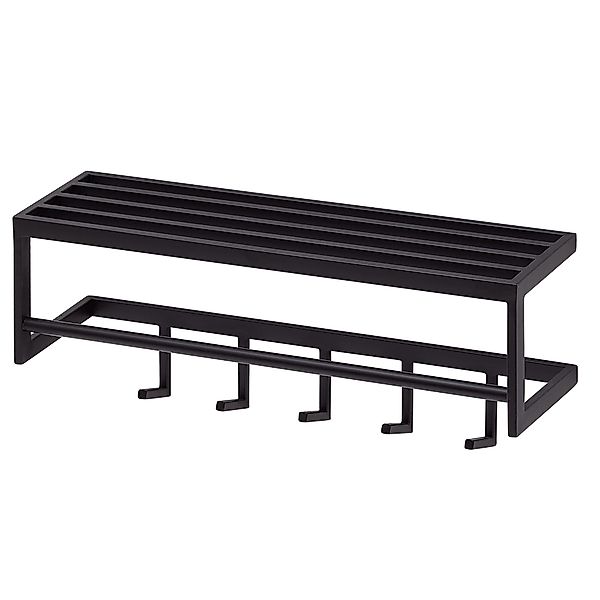 FINEBUY Wandgarderobe FB73701 (Metall Schwarz 70x20x20 günstig online kaufen