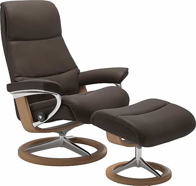 Stressless Relaxsessel "View" Set, Relaxsessel mit Hocker, mit Signature Ba günstig online kaufen