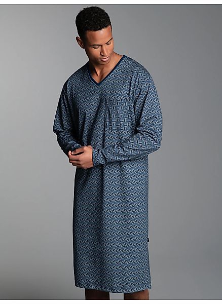 Trigema Pyjama "TRIGEMA Nachthemd mit Allover-Blätter-Muster", (1 tlg.) günstig online kaufen