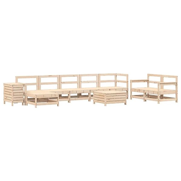 vidaXL 10-Tlg Garten-Sofagarnitur Massivholz Kiefer 3250688 günstig online kaufen