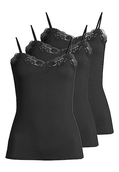 Nina Von C. Unterhemd 3er Pack Romance (Spar-Set, 3-St) Spaghetti Top - Atm günstig online kaufen