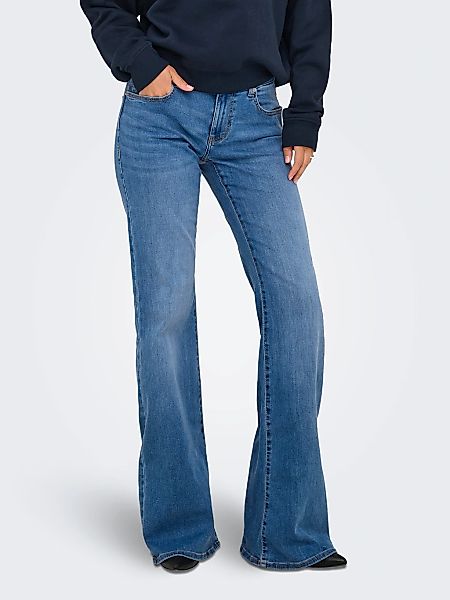 ONLY Bootcut-Jeans "ONLTIGER LW WIDE MB FLARED DNM PIM" günstig online kaufen