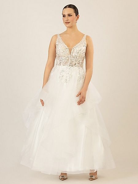 Apart Abendkleid mit aufwendig besticktem Tüll günstig online kaufen