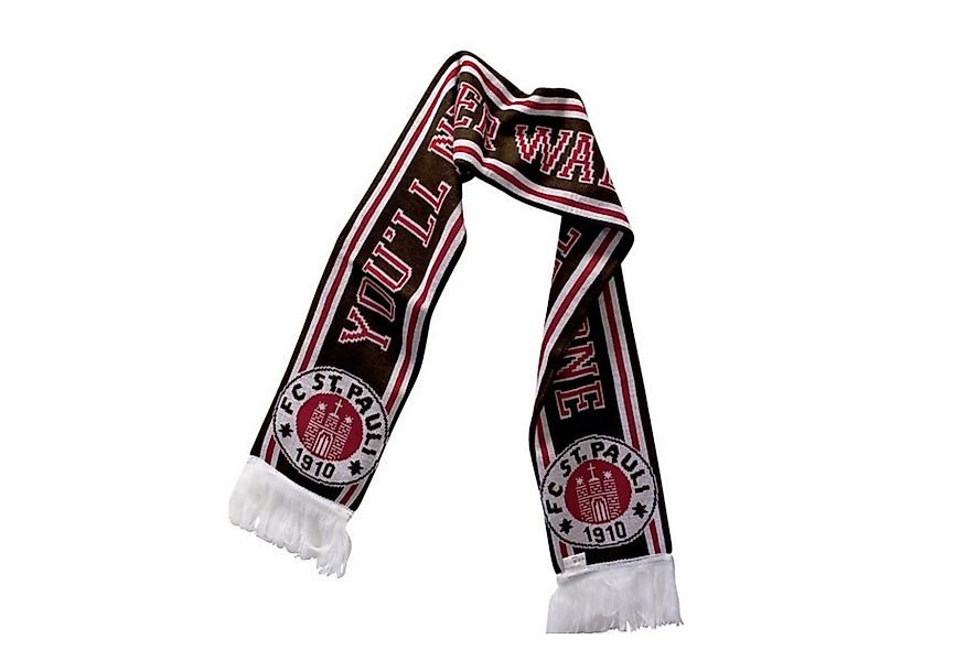 FC St. Pauli Schal YNWA - braun/weiß/rot günstig online kaufen