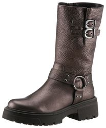 Gabor Bikerboots, Blockabsatz, Plateau, Stiefelette, Kurzstiefel mit Best F günstig online kaufen