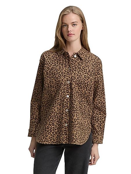 TOM TAILOR Denim Langarmbluse mit Animal-Print günstig online kaufen