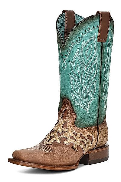 Corral Boots Z5131 Braun Türkis Cowboystiefel Rahmengenähte Damen Westernst günstig online kaufen