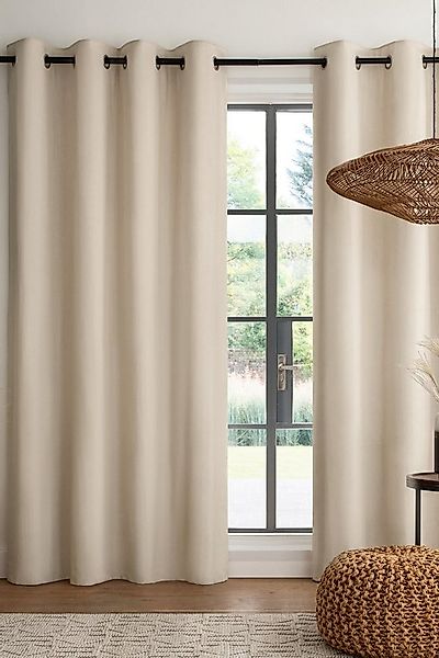 Next Vorhang Gefütterte Ösenvorhänge aus Baumwolle (2 St) günstig online kaufen