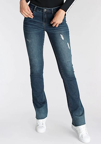 Arizona Bootcut-Jeans Ultra-Stretch ausgestellte Beinform, modischer günstig online kaufen