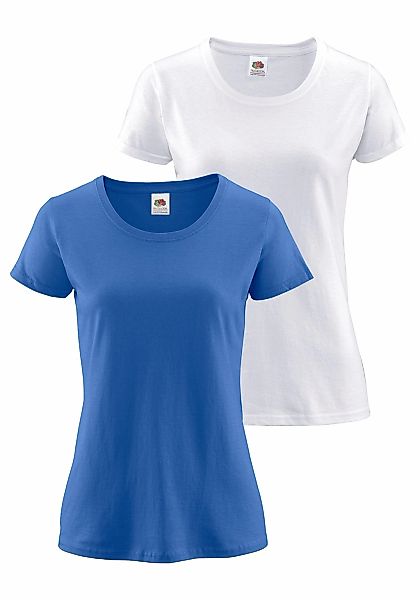 Fruit of the Loom Rundhalsshirt "Lady Fit Premium" Packung, 2er-Pack, 2 Stk günstig online kaufen