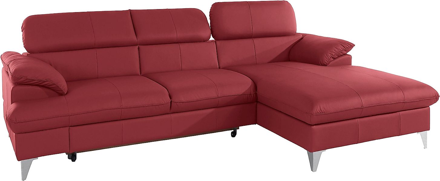 COTTA Ecksofa Caluso L-Form, mit Kopfteilverstellung, günstig online kaufen