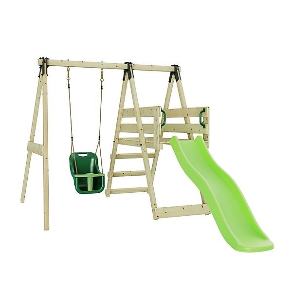 OutdoorToys Schaukel Hortensie aus Holz in Grün mit Babyschaukel günstig online kaufen