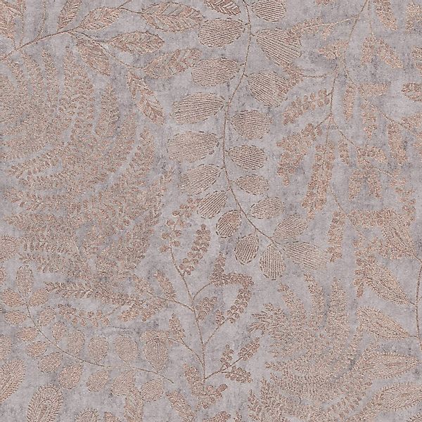 PROFHOME 388303-GU Natur Tapete Floral schimmernd Beige Rosa Gold 0,53 m x günstig online kaufen