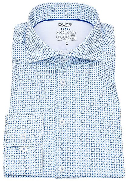 Pure Langarmhemd Slim Fit stark tailliert Haifischkragen günstig online kaufen