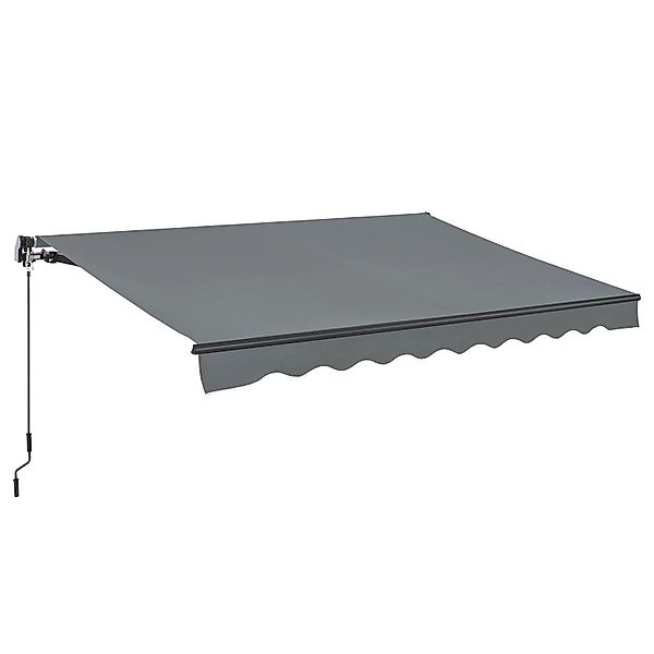 Juskys Gelenkarmmarkise 300 x 250 cm Grau günstig online kaufen