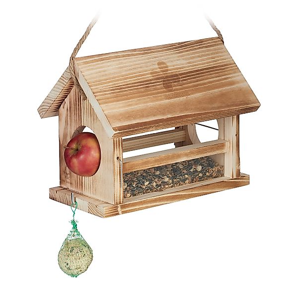 relaxdays Vogelhaus Wetterfestes Vogelfutterhaus günstig online kaufen