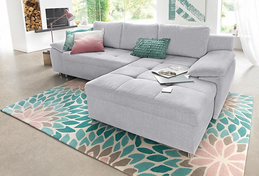 Home affaire Ecksofa "Labene L-Form" wahlweise mit Bettfunktion und Bettkas günstig online kaufen