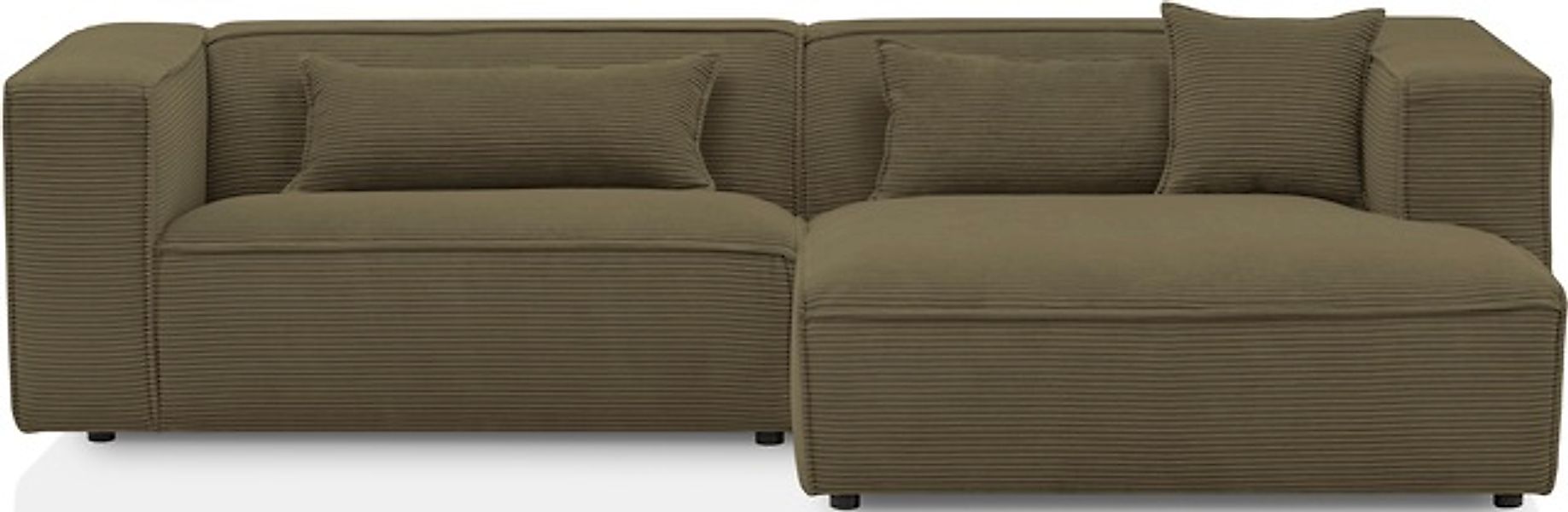 LeGer Home by Lena Gercke Ecksofa »PIARA mit Kedernaht, Cord, Leinenoptik o günstig online kaufen