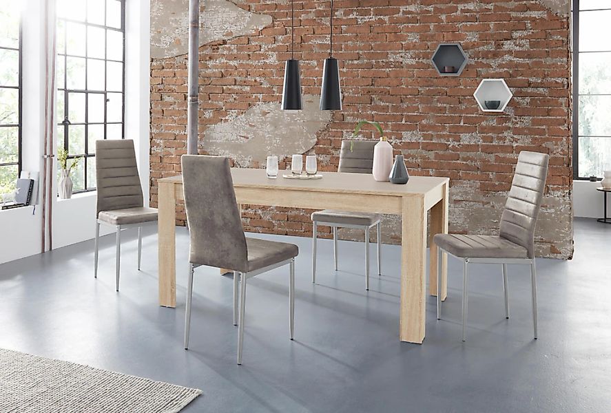 INOSIGN Essgruppe "Lynn160/Kate" Set, 5 Stk. tlg. Tisch mit 4 Stühlen, Bela günstig online kaufen
