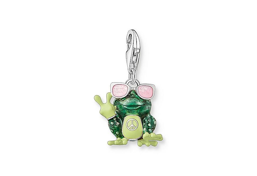 THOMAS SABO Charm-Einhänger Frosch-Optik mit Sonnenbrille bunt, mit Zirkoni günstig online kaufen
