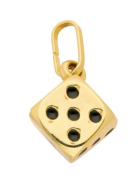 Adelia´s Kettenanhänger 585 Gold Anhänger Würfel, günstig online kaufen