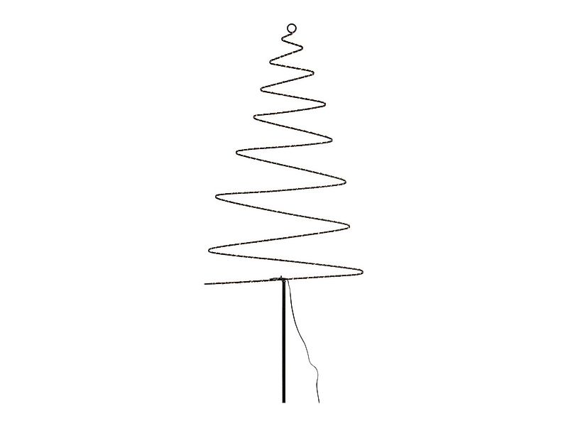 Coen Bakker Deco BV Gartenstecker Tannenbaum schwarz Metall matt 88 LED cla günstig online kaufen