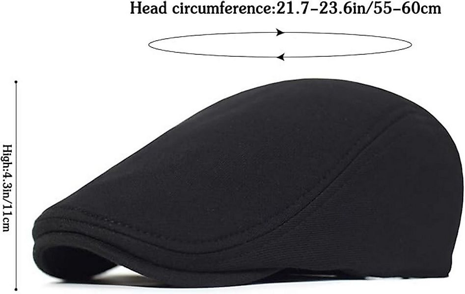 Bextsrack Flat Cap Schirmmütze mit Schirm Schiebermütze Barett Cap günstig online kaufen