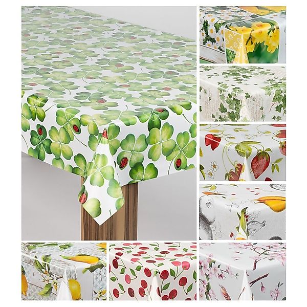 laro Tischdecke laro Wachstuch-Tischdecke Wachstischdecke Gartentischdecke günstig online kaufen