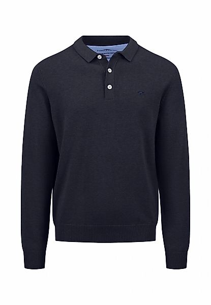 FYNCH-HATTON Strickpullover aus Baumwolle, mit Polokragen und kurzer Knopfl günstig online kaufen