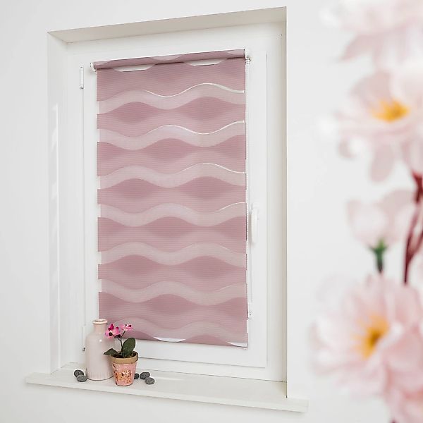 Doppelrollo Welle, GARESA, Lichtschutz, ohne Bohren, freihängend, Klemmfix, günstig online kaufen