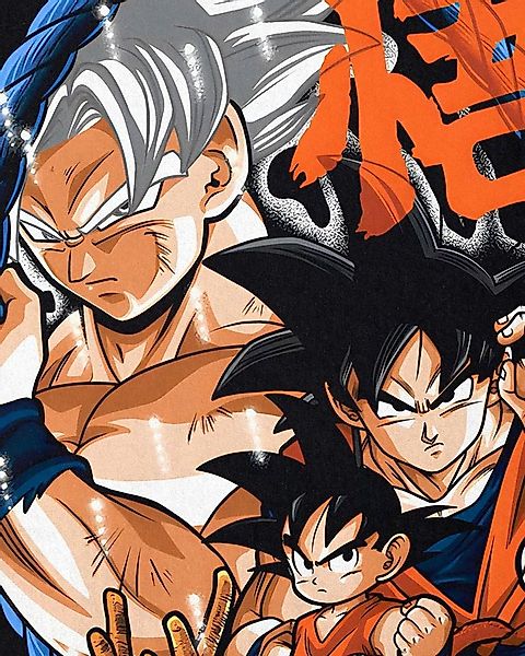 style3 T-Shirt Saiyan Evolution super dragonball z gt songoku breakers daim günstig online kaufen