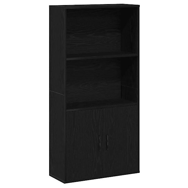 vidaXL Bücherregal Schwarz Eichen-Optik 60x24x120 cm Holzwerkstoff 860419 günstig online kaufen