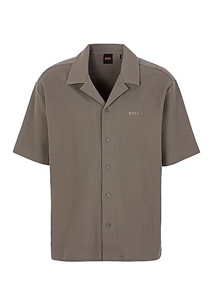 BOSS ORANGE Kurzarmshirt Pe mit Ton-in-Ton günstig online kaufen