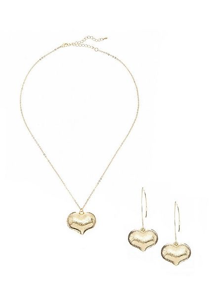 LASCANA Ohrring und Ketten Set (Set, 3-tlg), 2-teiliges Set aus Halskette u günstig online kaufen