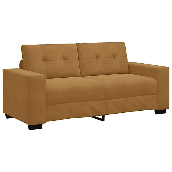 vidaXL Zweisitzer-Sofa Braun 140 cm Samt 4105129 günstig online kaufen