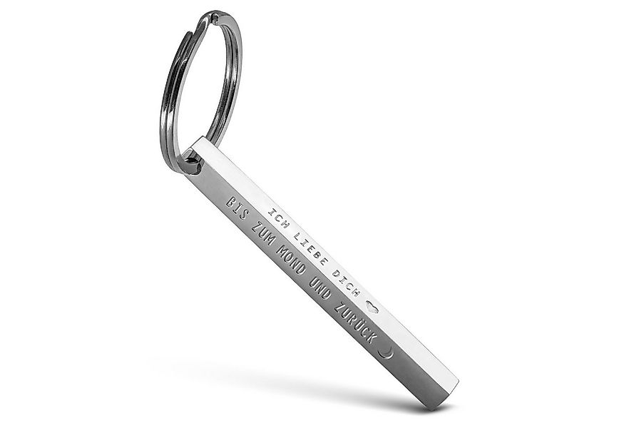 FABACH Schlüsselanhänger Cuboid aus Edelstahl mit Botschaft- Ich liebe dich günstig online kaufen